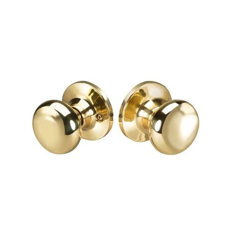 Yale Passage Lock with Sinclair Knob Bright Brass Finish SNPA3